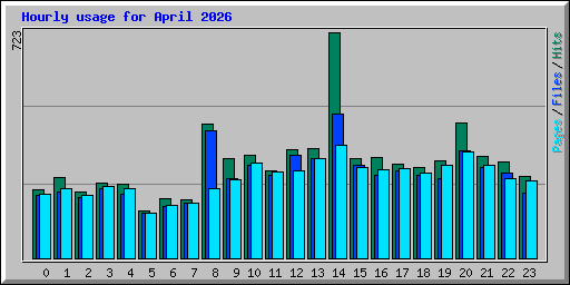 Hourly usage for April 2026